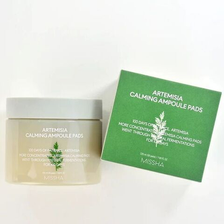 Успокаивающий ампульные пэды для лица с экстрактом полыни Missha Artemisia Calming Ampoule Pads, 50шт