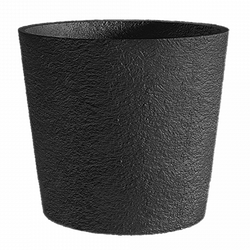 Кашпо CRATER BLACK MAX D50 H40