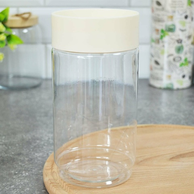 Емкость для сыпучих продуктов 1л "Asti" (светло-бежевый)