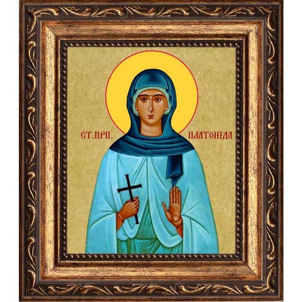 Платонида Сирская Преподобная. Икона на холсте.
