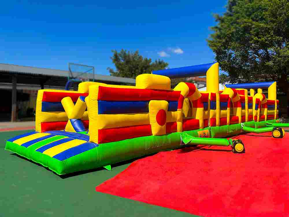 Надувная полоса препятствий «Веселые старты» 14,5*3,5*3 м