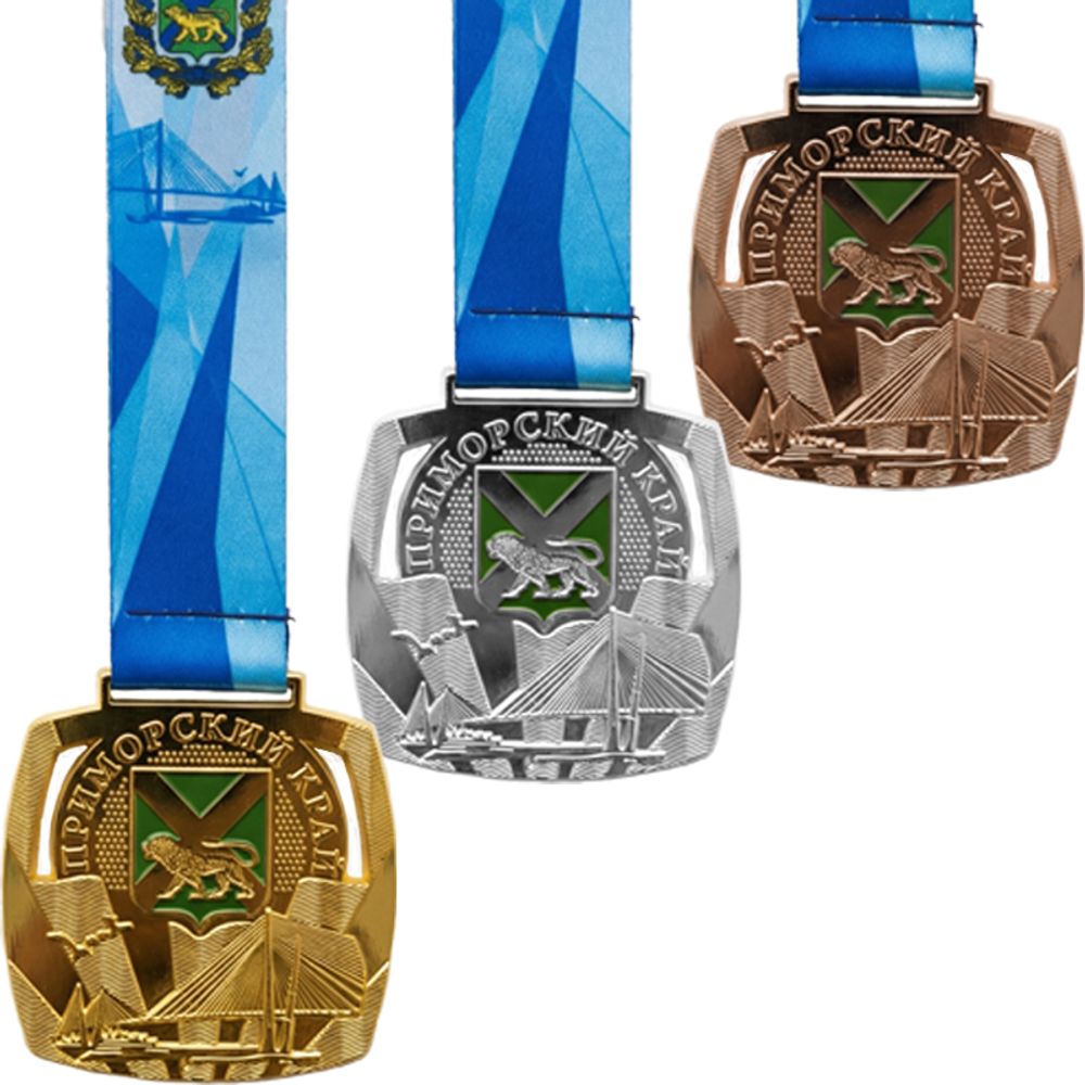 Медаль Мост Золотой PN075 New