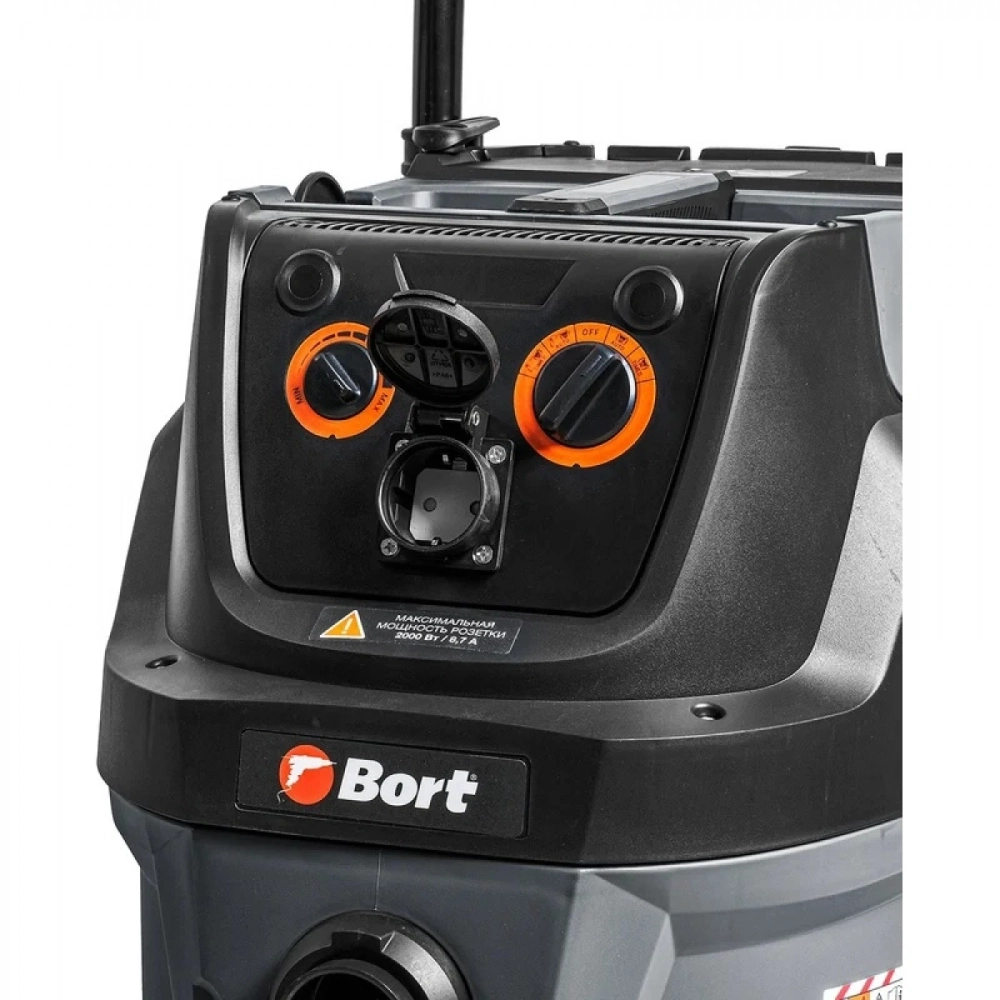 Пылесос строительный Bort BAX-600E 1600Вт (уборка: сухая/влажная) серый