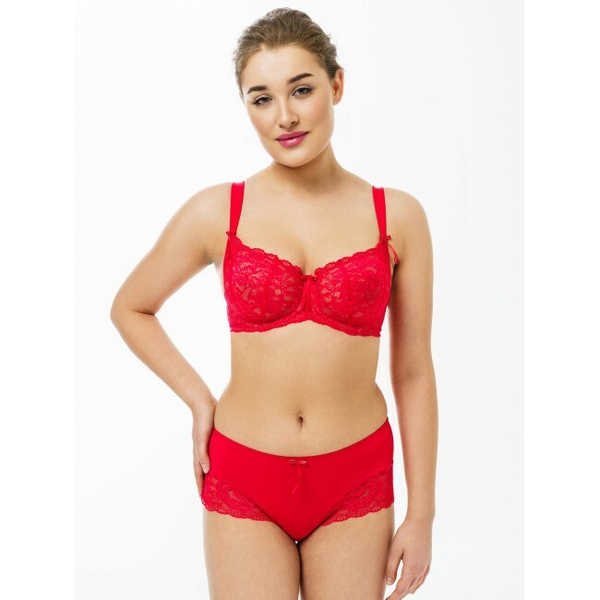 Бюстгальтер Sermija мягкая чаша на каркасах (красный)