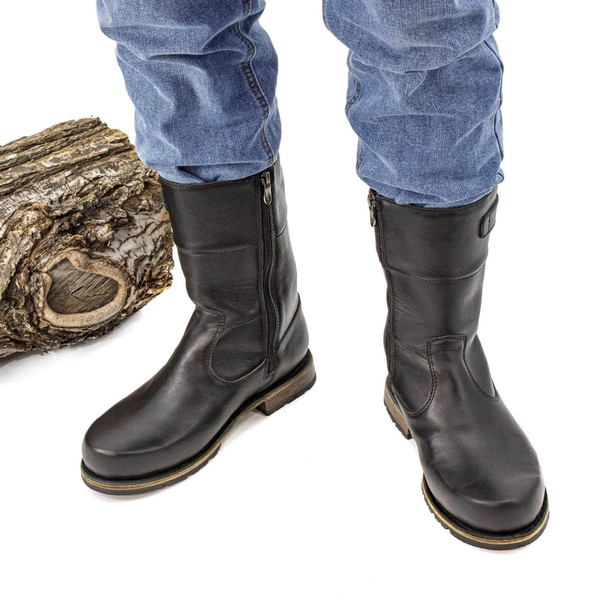 Сапоги мужские демисезонные укороченные