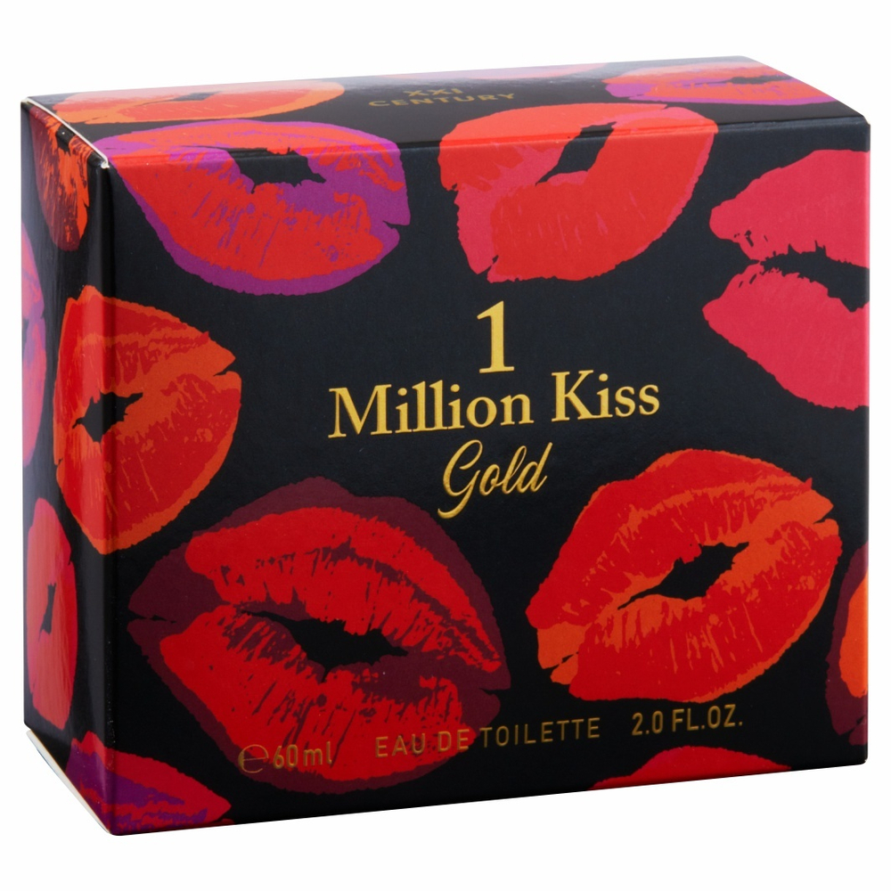 Туалетная вода для женщин "1 MILLION KISS GOLD" 60мл Россия