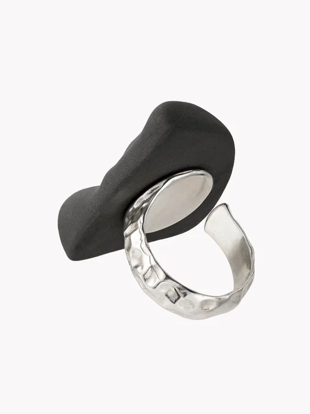 Кольцо Гера, серый фарфор