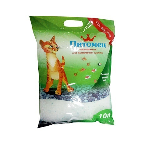 Питомец Силикагелевый наполнитель для кошачьего туалета, 10 л