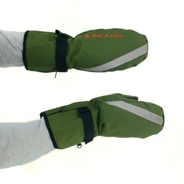 Рукавицы RL-R-02A с подогревом RedLaika на батарейках (AA) зеленые