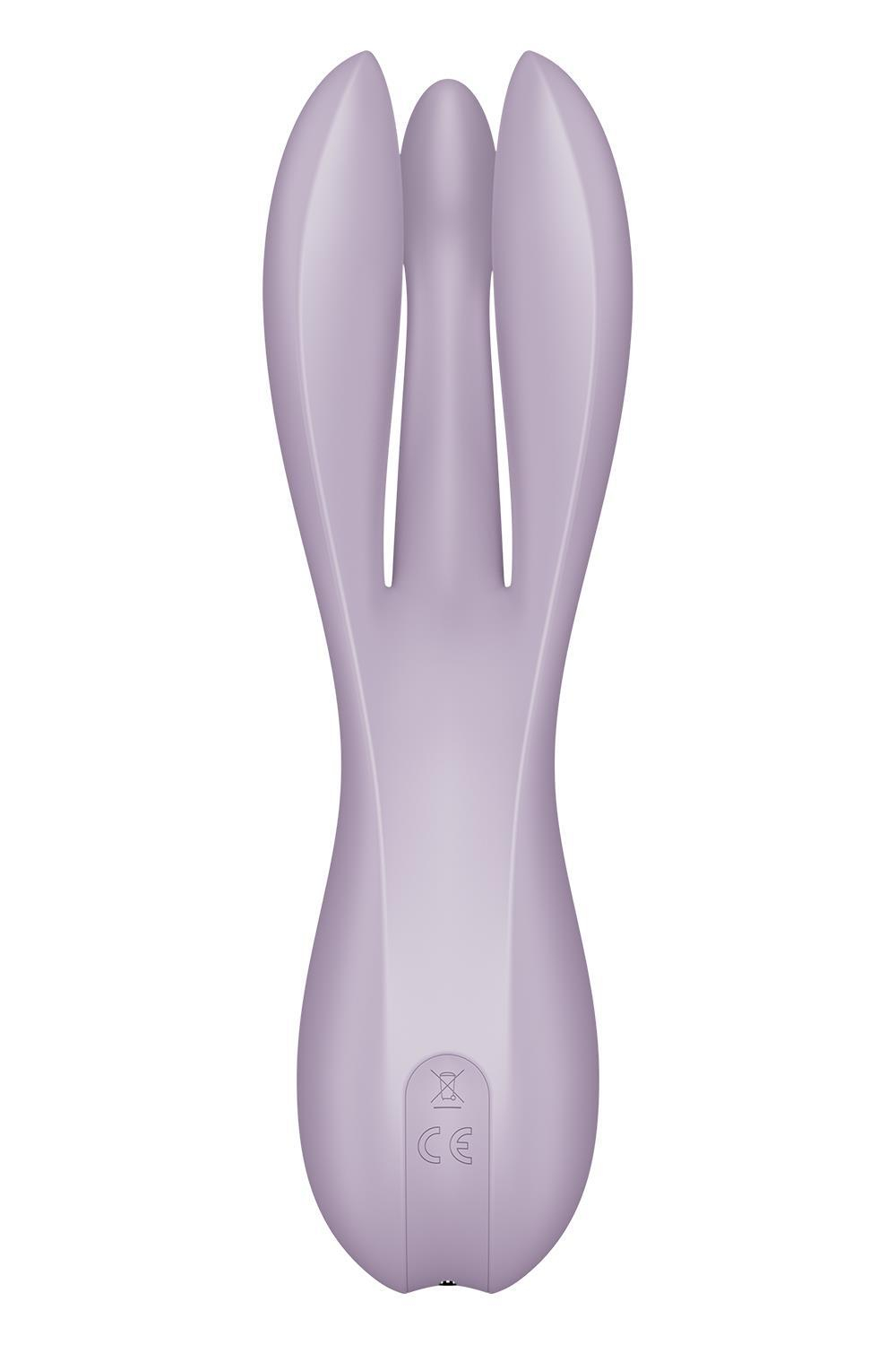 Сиреневый клиторальный вибромассажер Threesome 2 (Цвет: сиреневый)