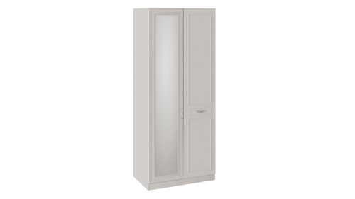 Шкаф для одежды с 1 глухой и 1 зеркальной дверью правый «Сабрина»