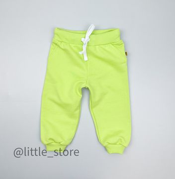 Брюки из футера, Лайм