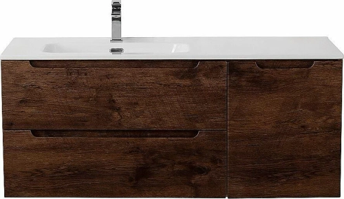 Тумба с раковиной BelBagno ETNA-1200-2C-1A-SO-RW-L/R Rovere Moro
