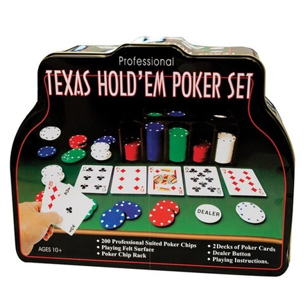 Настольная игра "Покерный набор на 200 фишек Texas Holdem Set"