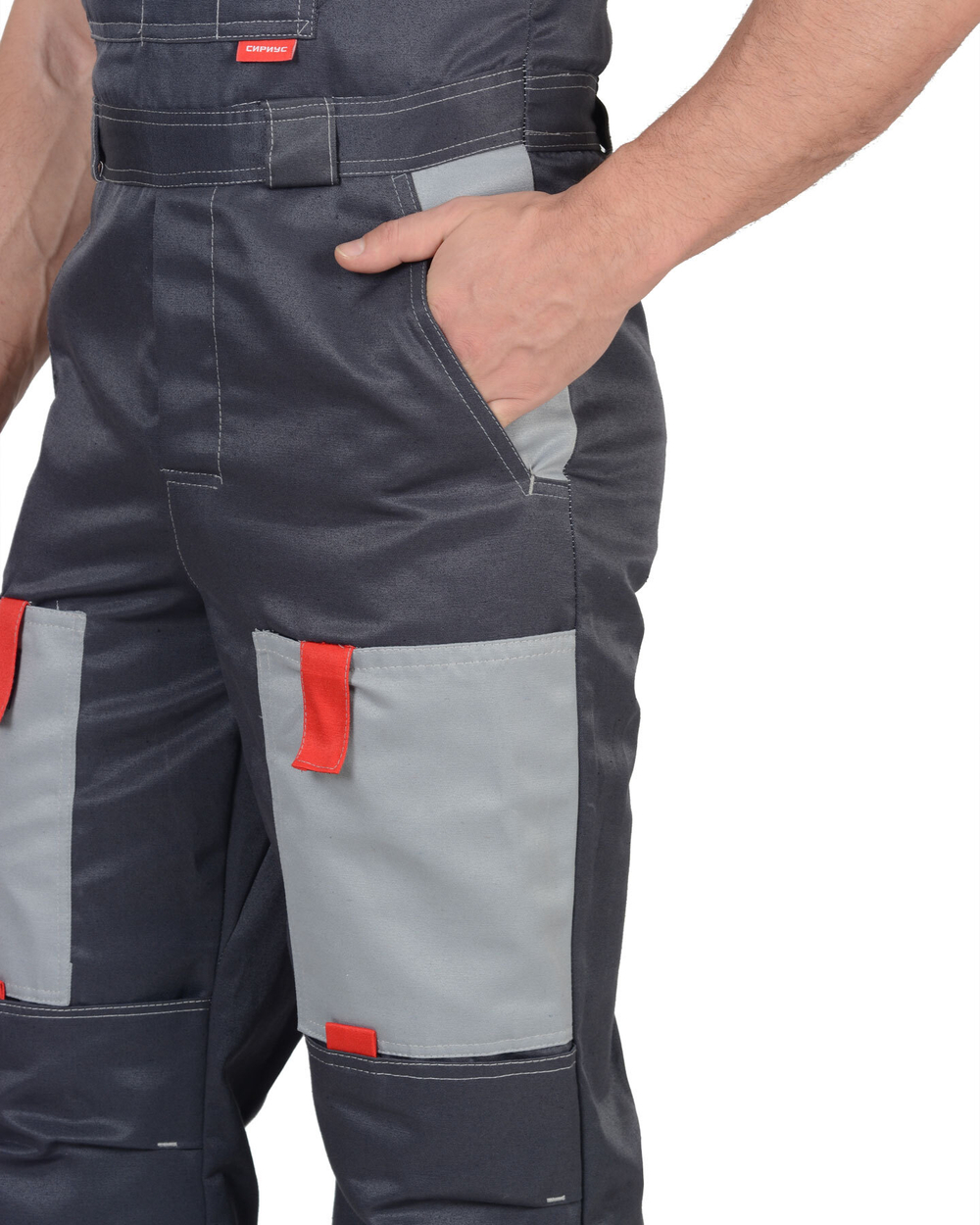 Костюм СИРИУС-ФАВОРИТ куртка, п/к т.серый со св.серым