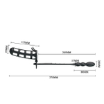 Насадка с ребристым анальным плагом Hercules intence anal stimulation (Цвет: черный)