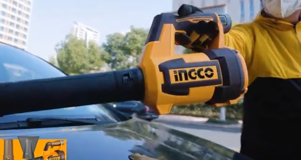 Аккумуляторная воздуходувка INGCO CABLI168082 INDUSTRIAL 16 В 2x2 Ач