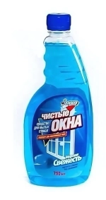 Средство для мытья стекол ЗОЛУШКА Морская свежесть сменный блок 750 мл