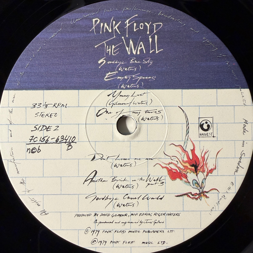 Pink Floyd - The Wall 2LP (Швеция 1979г.)
