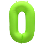 Шар фольгированный Цифра 0 101 см (Зеленый)