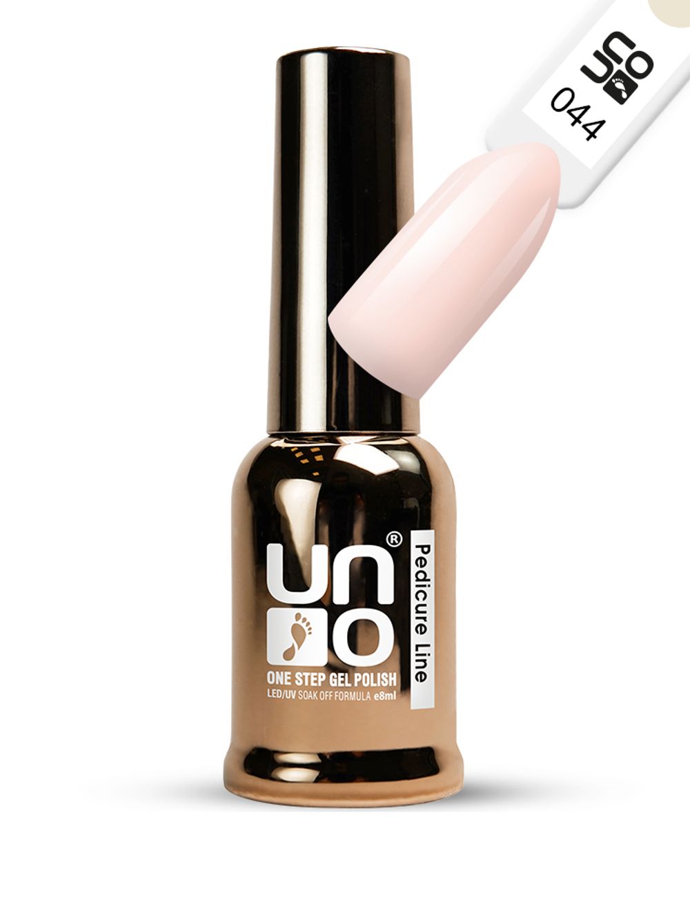 Uno Однофазный гель-лак 44 Pedicure Line, 8мл
