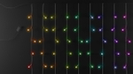 Twinkly Plus PLC Capsule Curtain - 10x25 RGB+W Fast, черный провод