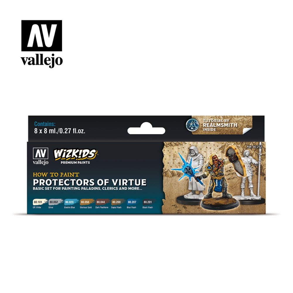 Wizkids premium set by vallejo: protectors of virtue