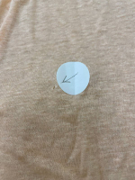 Дефект ткани. Лонгслив изо льна 100%. Цвет персиковый. Размер ML. №8