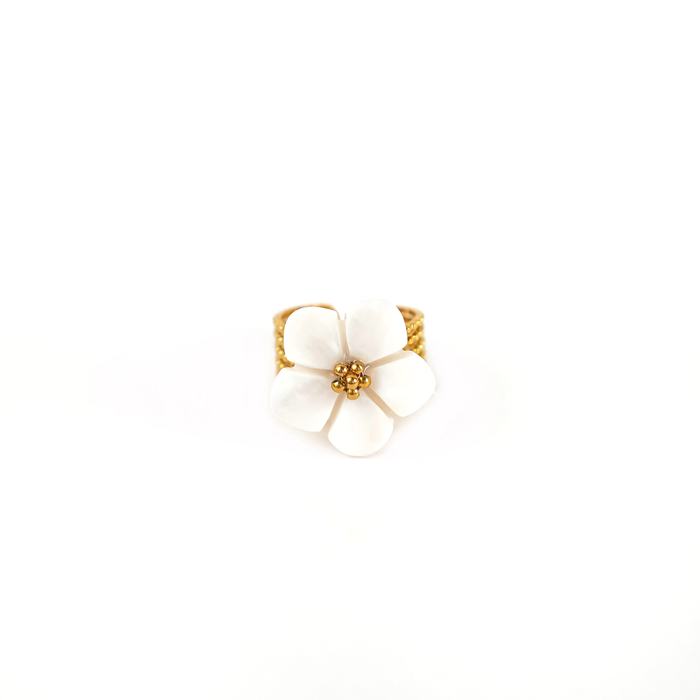 Кольцо ЦВЕТОК широкое