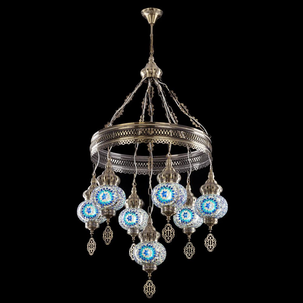 Citilux Каир CL419166 Люстра подвесная Мозаика Синяя