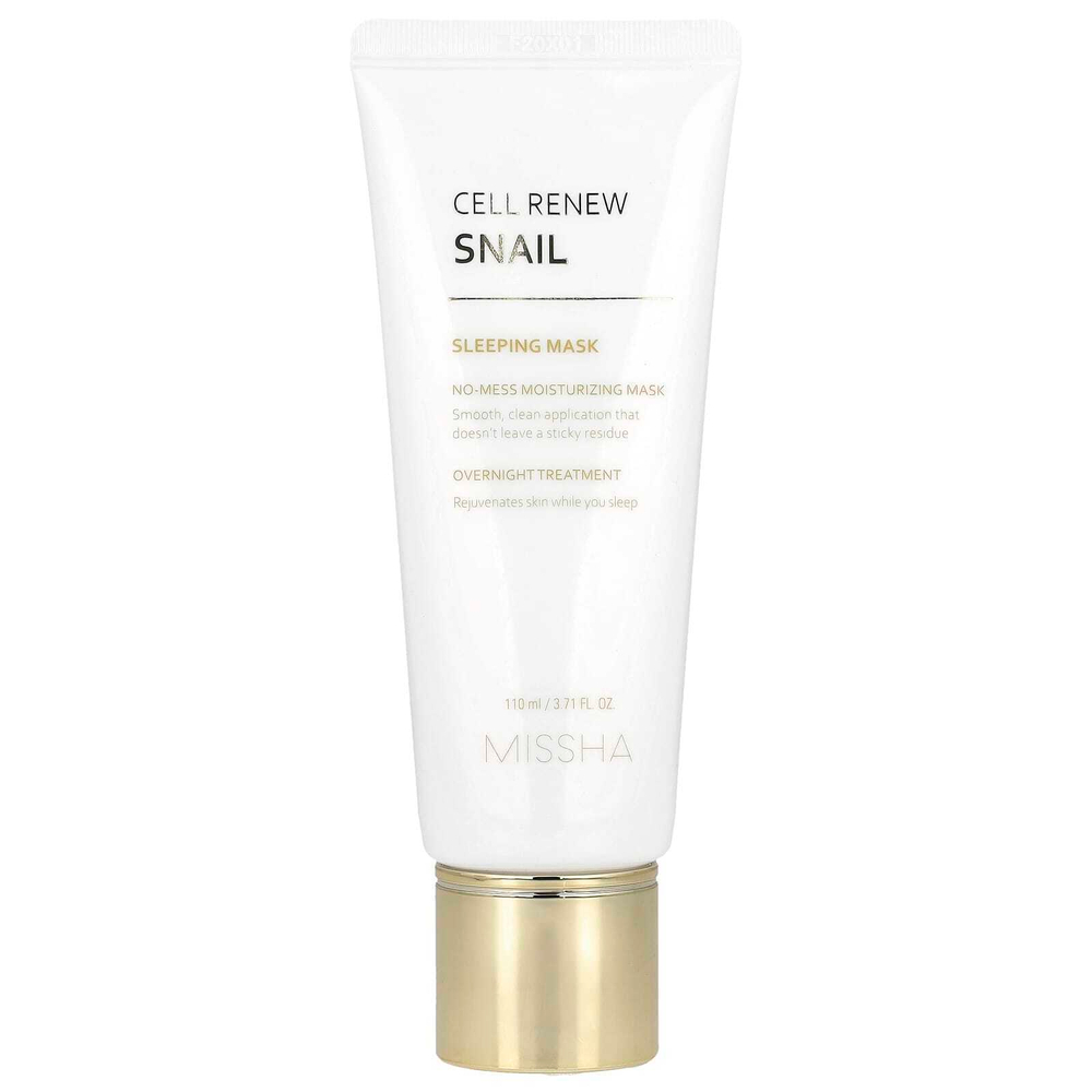 Missha, Super Aqua, Cell Renew Snail, ночная маска, 110 мл (3,7 жидк. унции)