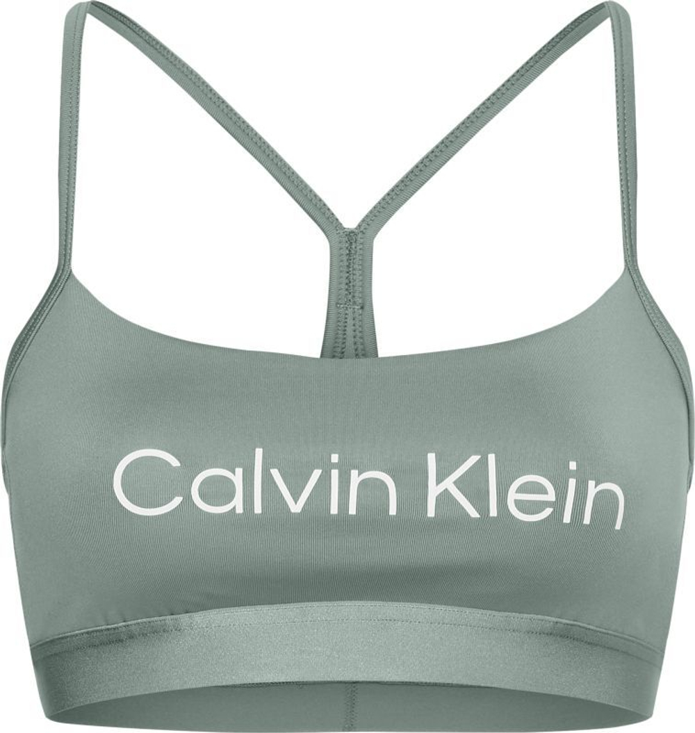 ТОП теннисный Calvin Klein Low Support Sports Bra - зеленый