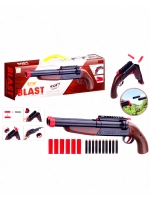 Ружье двустволка игрушечное с мягкими пулями, отстрел гильз