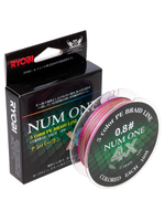 Шнур плетеный для рыбалки Ryobi NUM ONE PE4X-100M Multi Colour 3.5#/0,310 mm