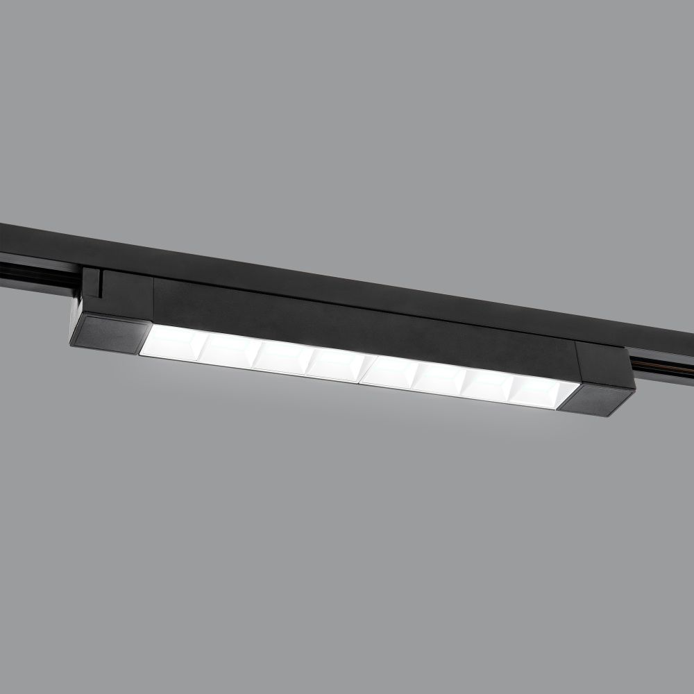 ULB-Q282 20W-4000K BLACK Светильник-прожектор светодиодный трековый. Линейный. 1600 Лм. Белый свет 4000К. Корпус черный. ТМ Volpe