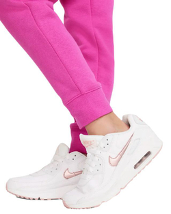 Брюки для девочки Nike Sportswear Fleece Pant LBR - active fuchsia/white