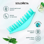 Арома-расческа для сухих и влажных волос с ароматом Жасмина мини Solomeya  Aroma Brush for Wet&Dry hair Jasmine