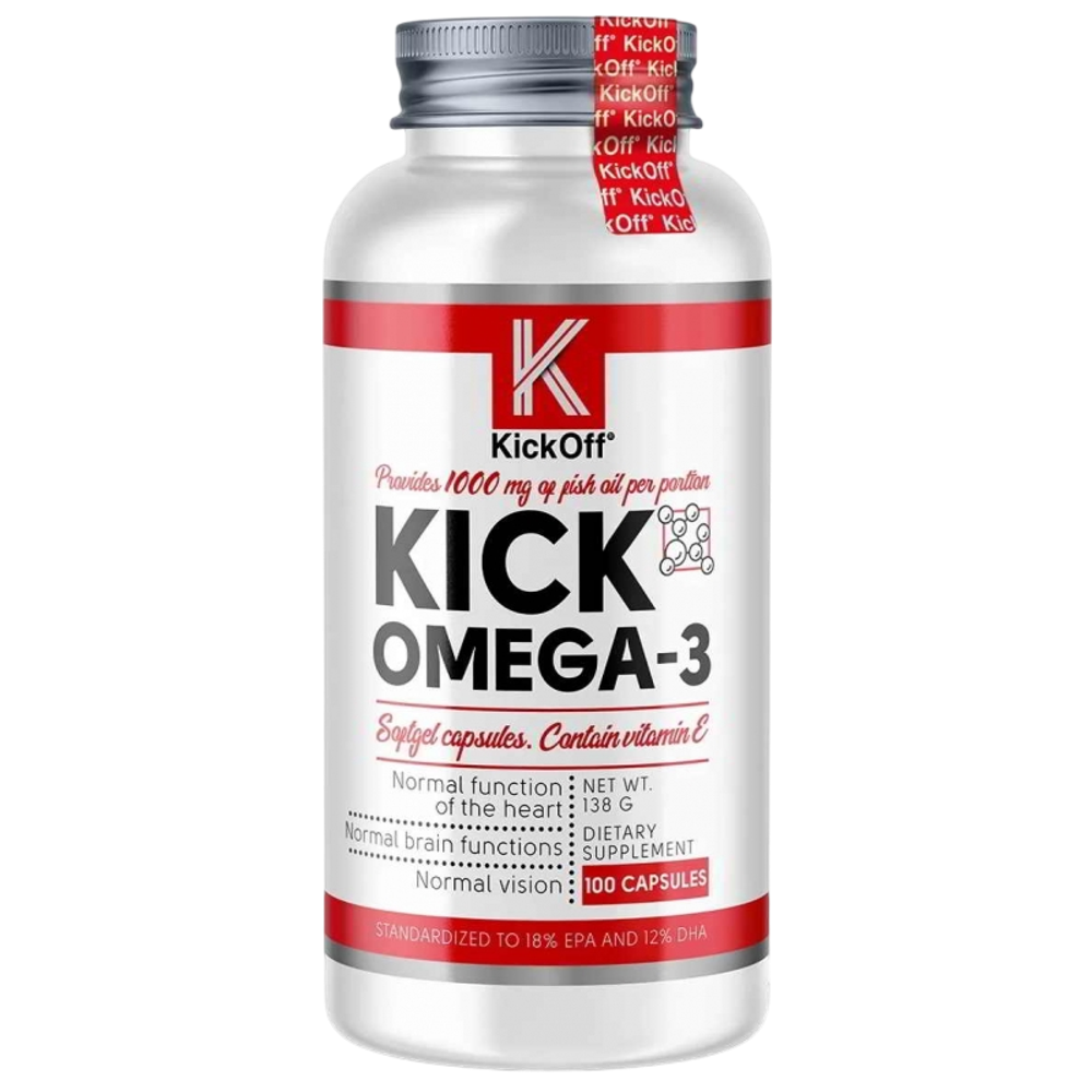 KickOff KICK Omega-3 100 caps, Омега 3, Омега-3 !!!Срок 13.07.2025