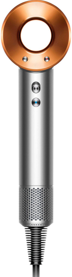 Фен Dyson Supersonic HD08, мощность 1600Вт, 3 температурных режима, длина шнура 2,8м, Bright Nickel/Rich Copper
