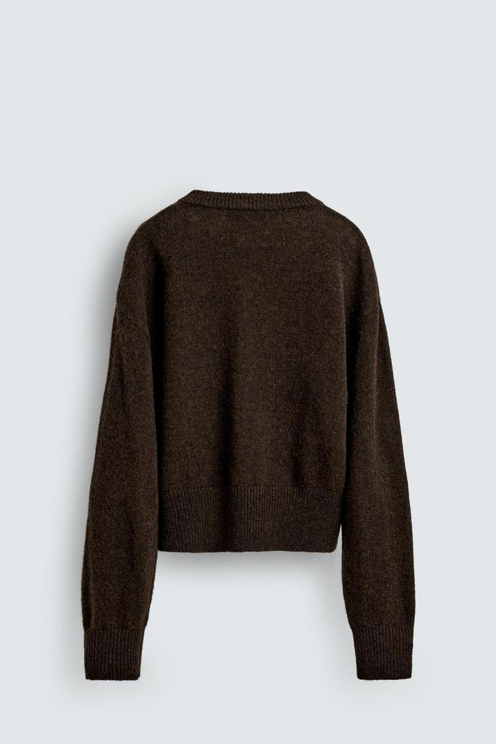 ZARA HARRY LAMBERT X DISNEY ДЖЕМПЕР PLUTO + MICKEY, ТЕМНО-КОРИЧНЕВЫЙ