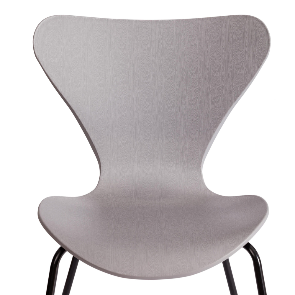 Стул Jacobsen (mod DC 102-1) пластик/металл, 45 х 54.5 х 80 см, Grey (Cерый) /Black (Черный)