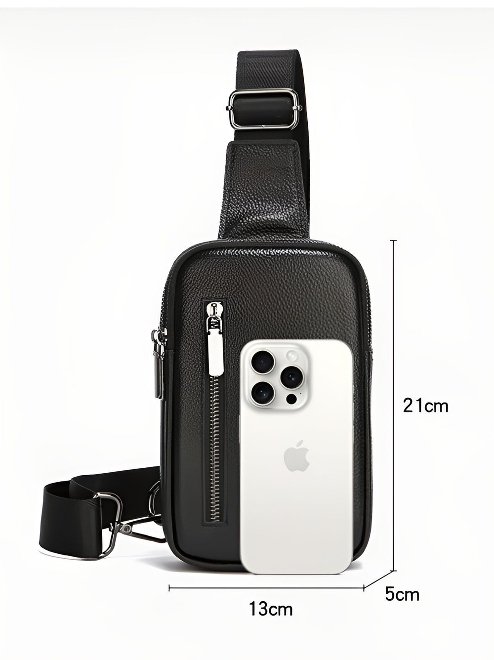 сумка на плечо из натуральной кожи