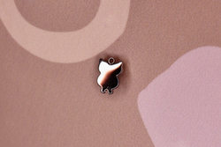 Подвеска сова синяя 9х11 мм