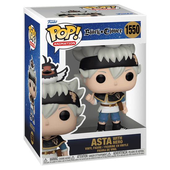 Фигурка Funko POP! Animation Black Clover Asta w/Nero (1550) 72115 / Фигурка Фанко ПОП! по мотивам аниме "Чёрный клевер", Аста и Неро