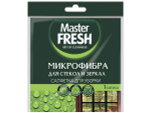 Салфетка из микрофибры 20*20см для стекол и зеркал, Master FRESH