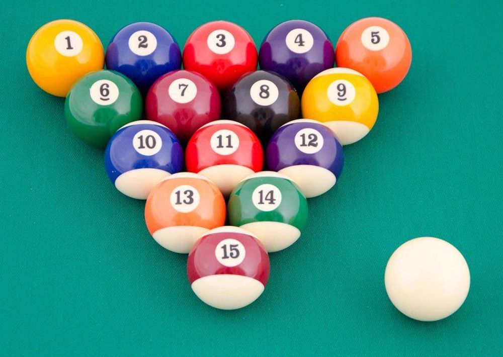 Комплект бильярдных шаров 38 мм "Classic Standart" (пул)