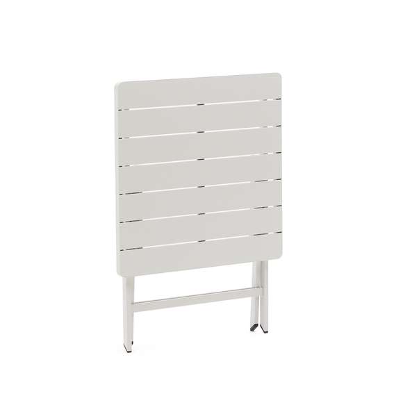 Стол садовый складной Torreta из алюминия с белой отделкой 70 x 70 см