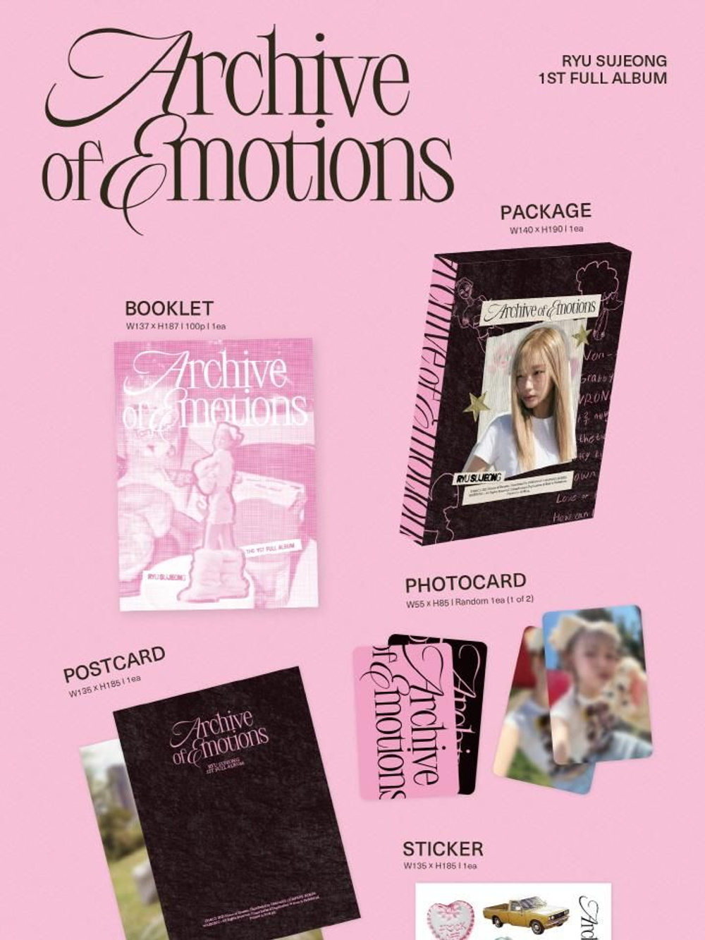 Альбом RYU SU JEONG - Archive of emotions 1st Album