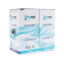SkyNet Кабель FTP indoor, медный, FLUKE TEST, кат.5e, 4x2x0,46, однож., 305 м, box, серый [CSL-FTP-4-CU]
