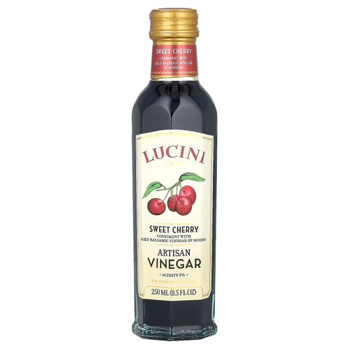 Lucini, ремесленный уксус, со вкусом черешни, 250 мл (8,5 жидк. унции)